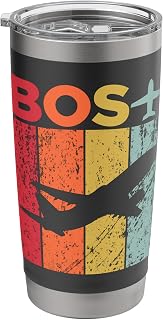 BOS boston Logan Airport Stainless Steel Insulated Tumbler