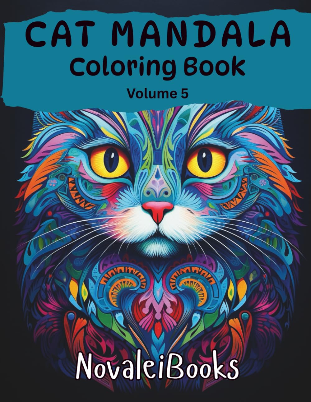 Cat Mandala Coloring Book: Volume 5