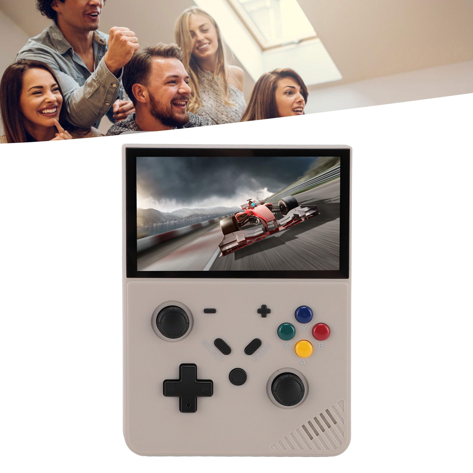 POENVFPO Przenośna Konsola Retro Retro Konsole 4,3 -calowa Ekran IPS z ponad 20000 Klasycznymi Gier dla Urządzenia do Gry Traveller (64GB)