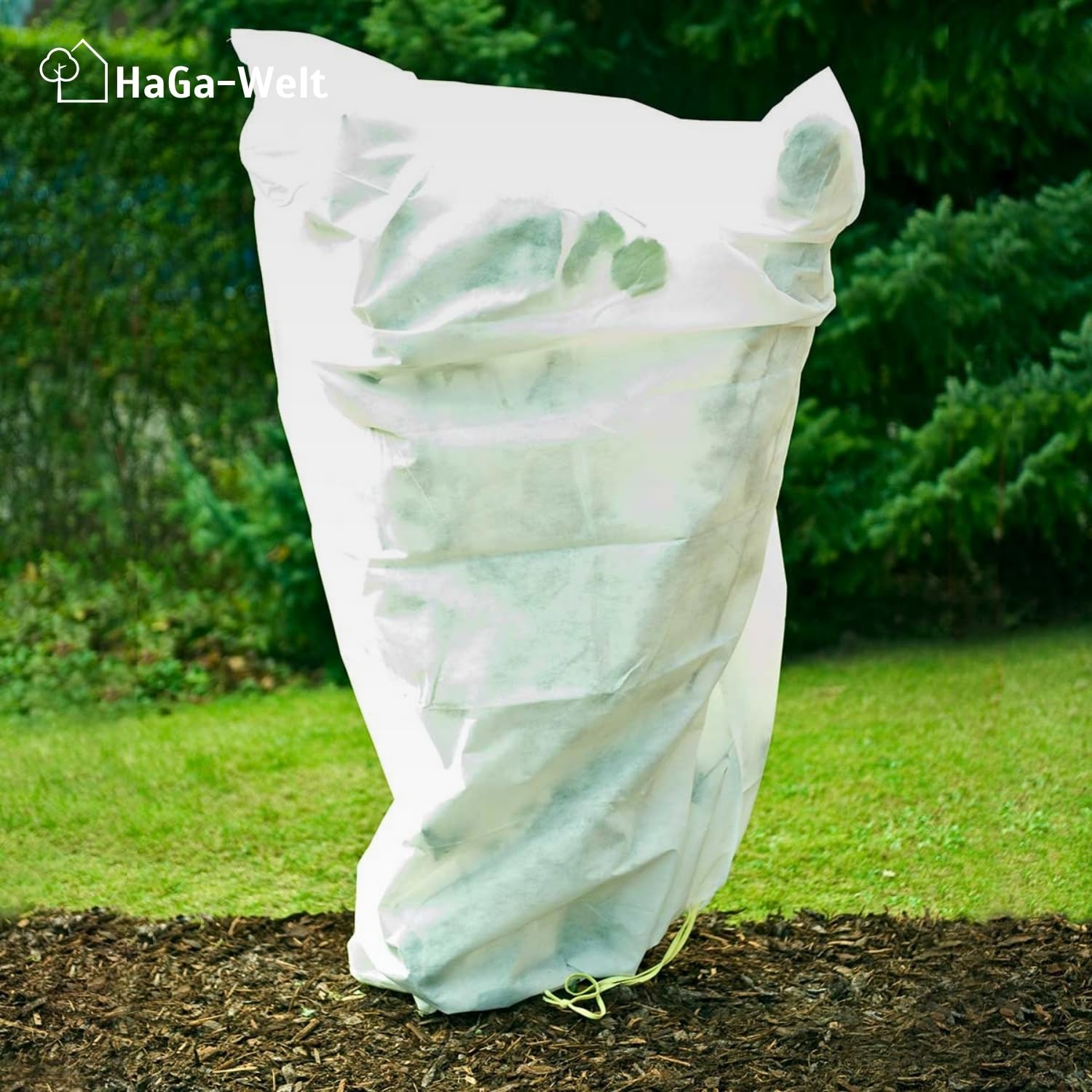 Haga - Funda protectora contra heladas (5 unidades, 155 x 150 cm), color blanco