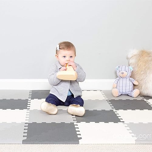 Miniatura 7 de Tapete de juego triangular, no tóxico, extra grueso, de 96 piezas, cómodo tapete de ejercicio de espuma acolchada para niños y niños pequeños