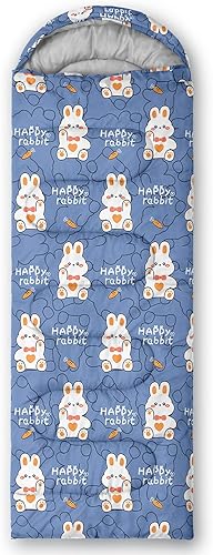 Miniatura 2 de BSNTHO Sacos de dormir para campamento, 3 estaciones, clima cálido y fresco, ligero, impermeable, para adultos y niños, viajes y exteriores, equipo