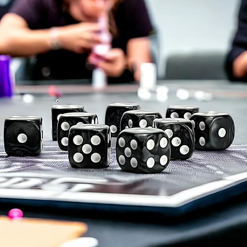 Vista 27 de Luck Lab Paquete de 10 dados D6 – Dados acrílicos para juegos de mesa y juegos de mesa RPG MTG DND (perla morado)