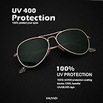 KALIYADI Lunettes de soleil Aviator Classic pour Hommes Femmes Voiture Lunettes de Soleil Polarized Lens UV Blocage