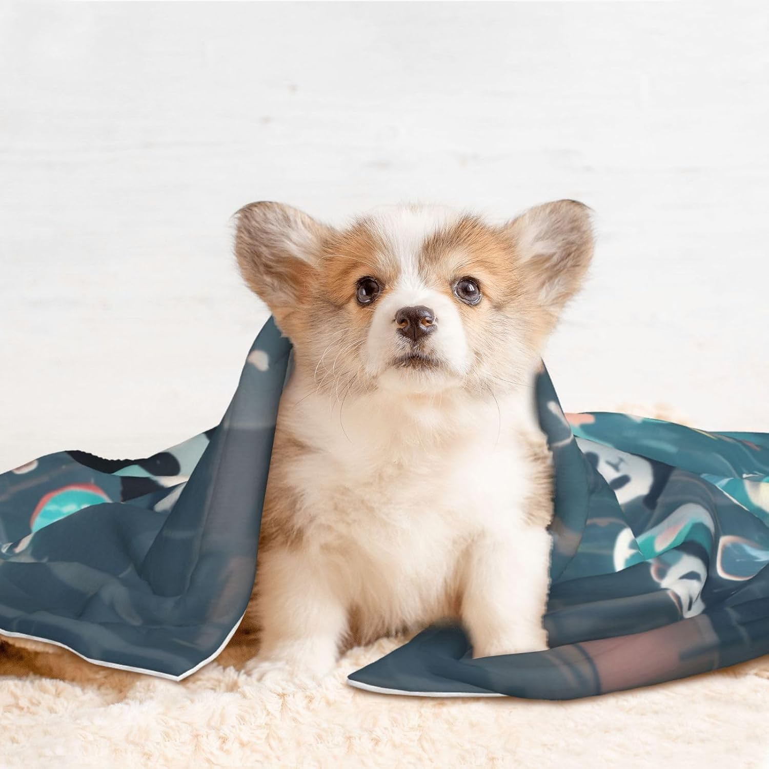 Panda Playing in a Pool Pet Blanket for Dogs & Cats â€“ Soft Plush Dog Blankets for Small & Large Dogs, Couches, Beds, and Cars