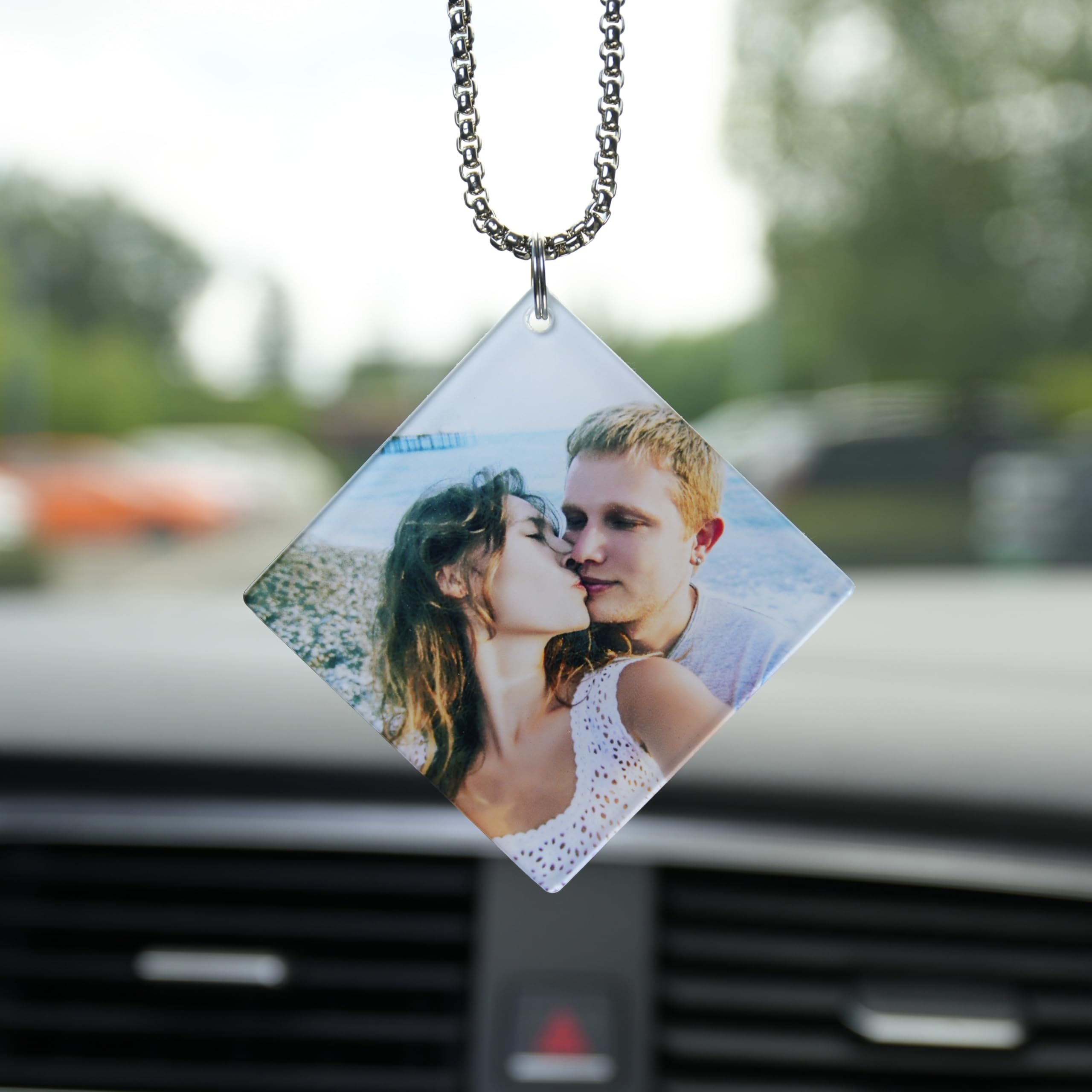 Désodorisant Photo Personnalisé, Boîte De Parfum, Pendentif Pour Cadeau De Voiture, Désodorisant Suspendu Personnalisé Avec Texte D'image