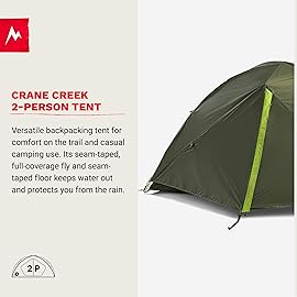 Marmot Crane Creek 2P Tent | Marmot Tent, Two-Person, Lightweight and Durable for Backpacking, Camping, Mountaineering in Fall