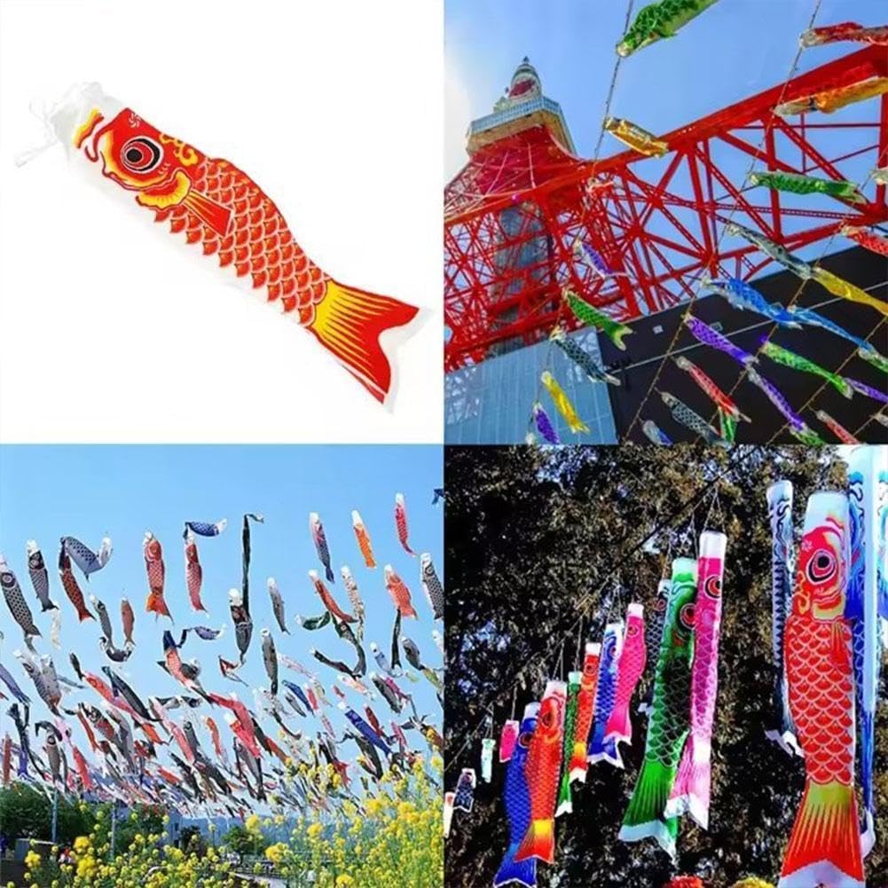 40 cm japoński karp wiatrówka serpentyna ryba flaga latawiec prezent ryba karp kreskówka skarpeta flaga Koinobori nowy kolorowy wiatr W0w1 Windsock