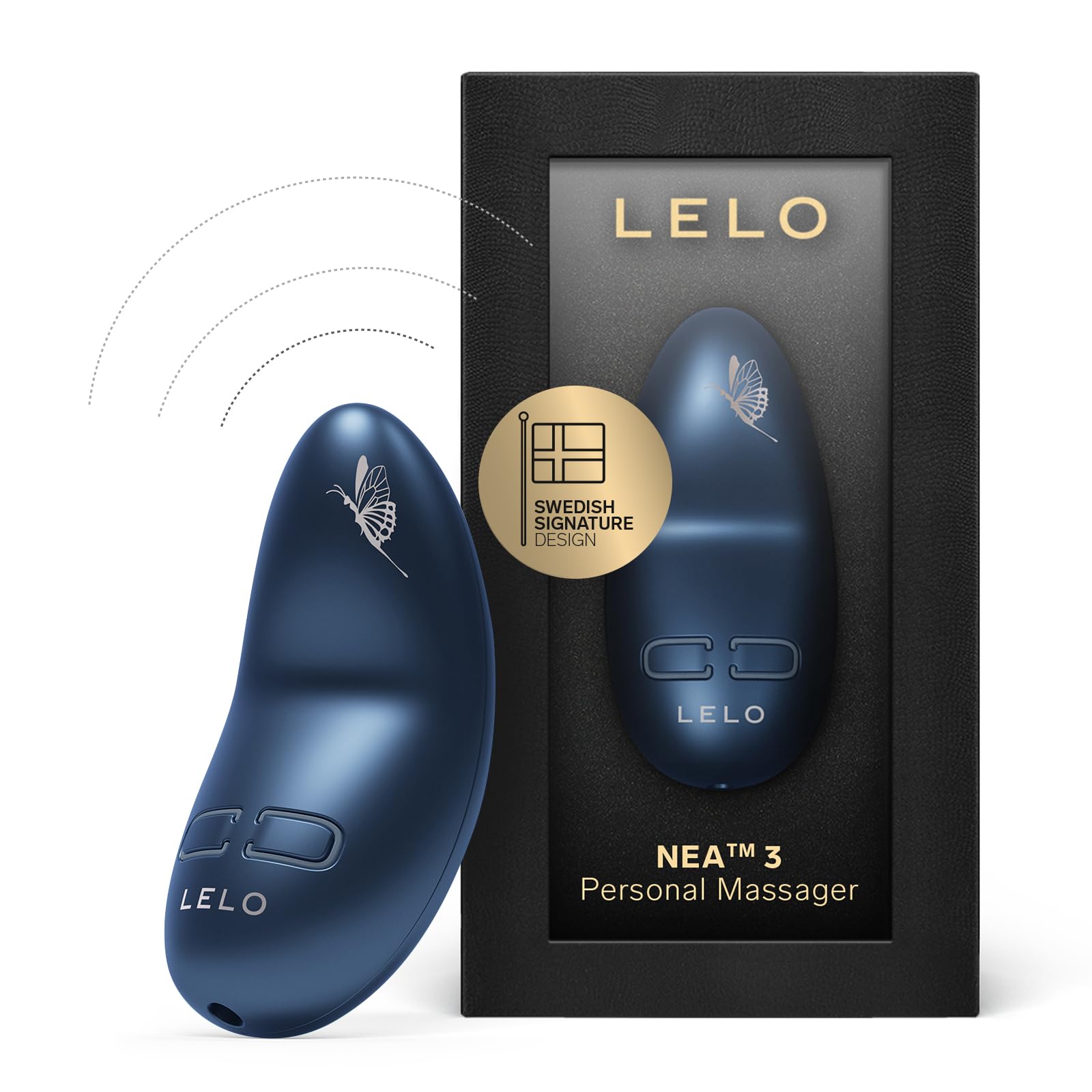 LELO NEA 3 Kleines Vibratorei für Frauen Vibratoren Frauen Leise Mini Vibrator mit 10 Lusteinstellungen und unterschiedlichen Intensitäten, Alien Blue