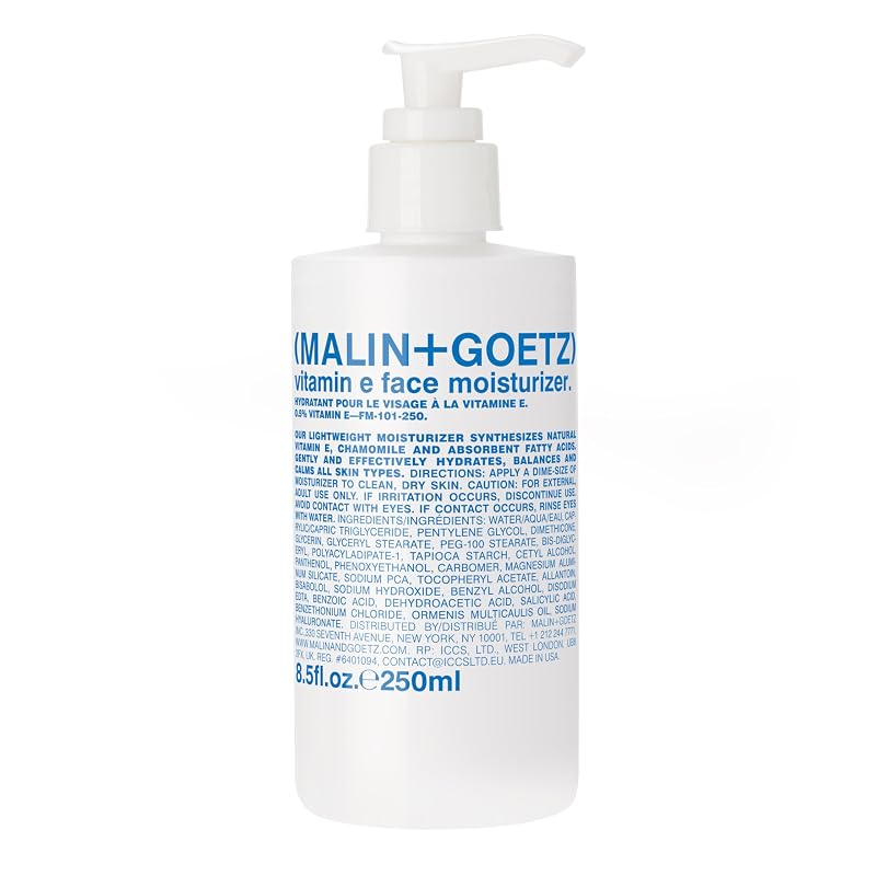 MALIN+GOETZ Hidratante facial com vitamina E, sem fragrância, vegano