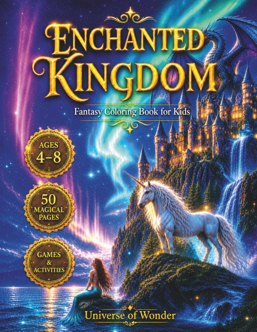 Enchanted Kingdom: Fantasy Coloring Book (Universe of Wonder)
