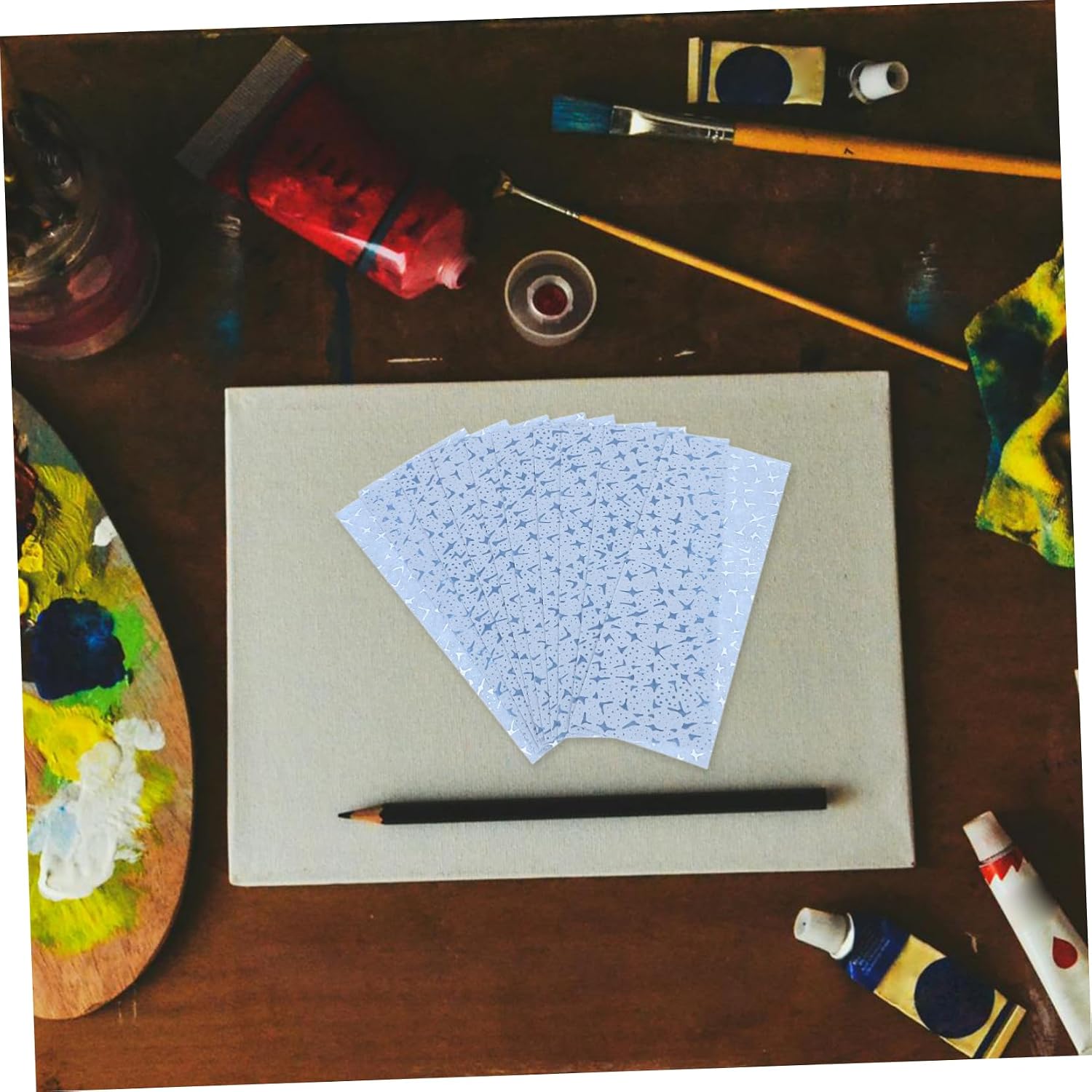 10pcs Model Painting Palette Water-Based Acrylic Paint Mixing Tray Wet Palette Painting