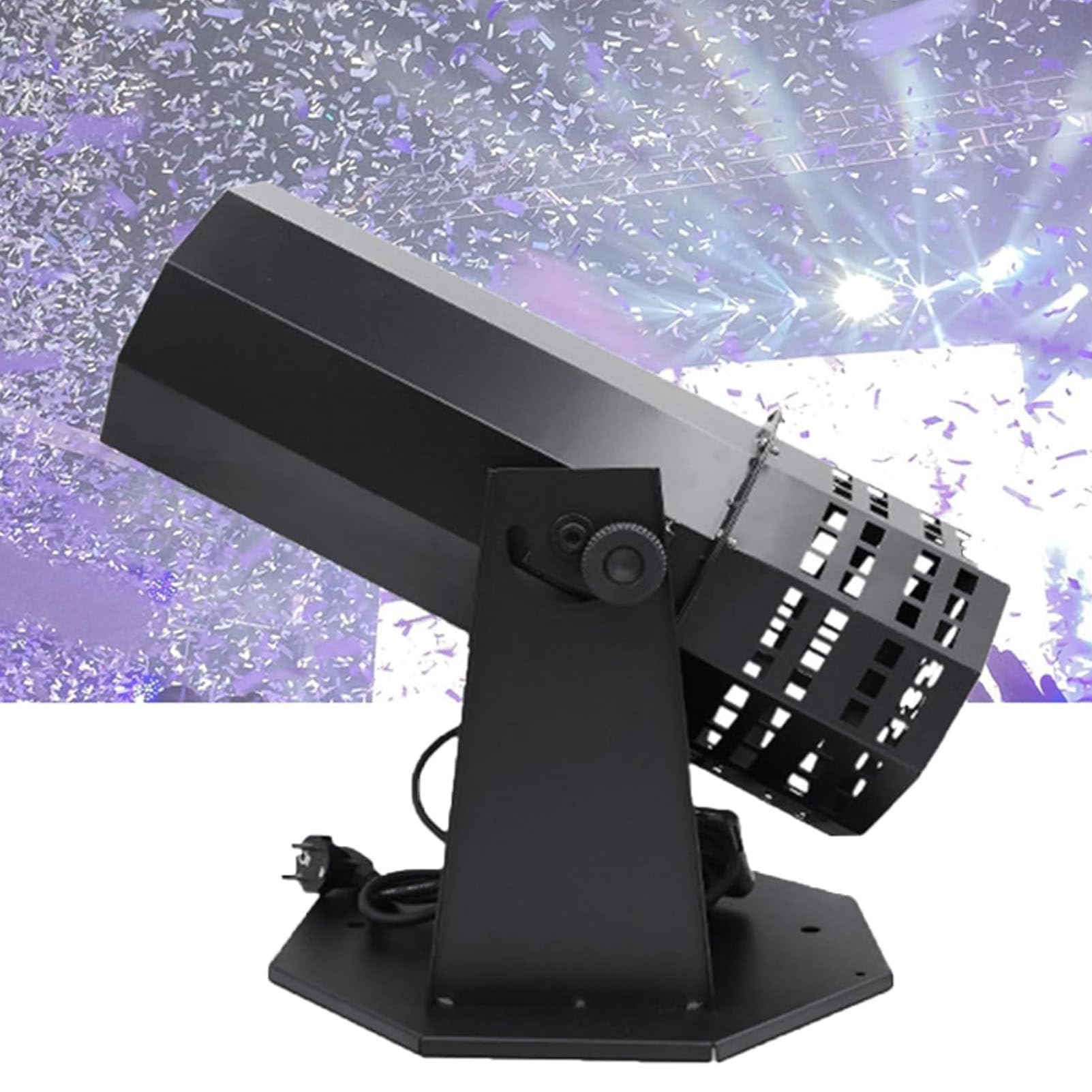 Máquina cañón de confeti Máquina lanzadora de cañones de confeti Cañón 1500W Pistola electrónica profesional para conciertos, fiestas, club, boda, teatro a distancia,