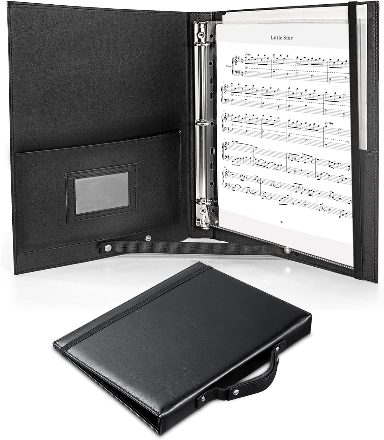 MUDOR Premium Choral Muisc Folder, PU Choir Folder with