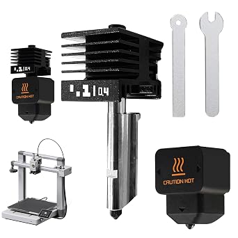0.4 mm Hardened Hotend for Bambu Lab H2D Combo Hot End Extruder Hotend with Extra Silicone Sleeve Assembly Print Head Replacement for H2D/H2D Laser
