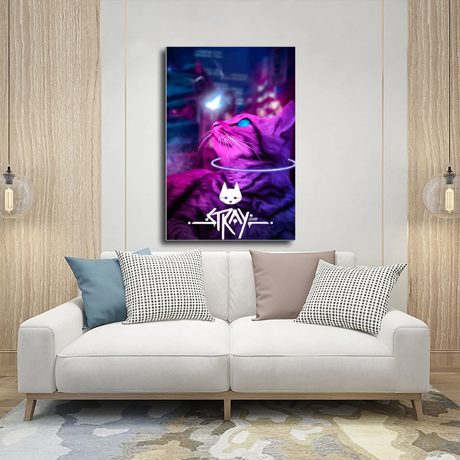 FABIVA Poster Su Tela Per Videogioco Stray, 50x75 Cm, Decorazione Parete Camera Da Letto - 5