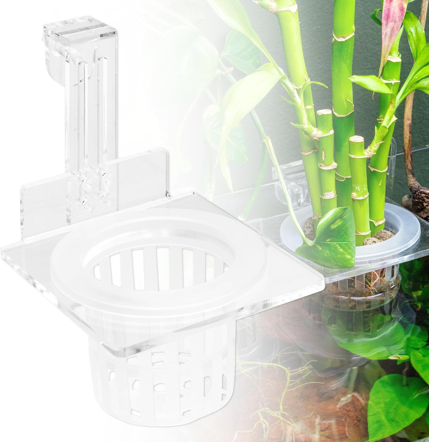 SubstrateSource Upgraded Acrylic Adjustable Clear Aquarium