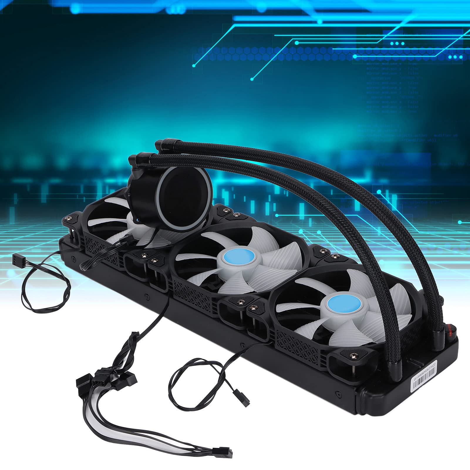 Cocoarm Chłodzenie cieczą CPU, 3x 120mm RGB PWM Wentylatory 68CFM