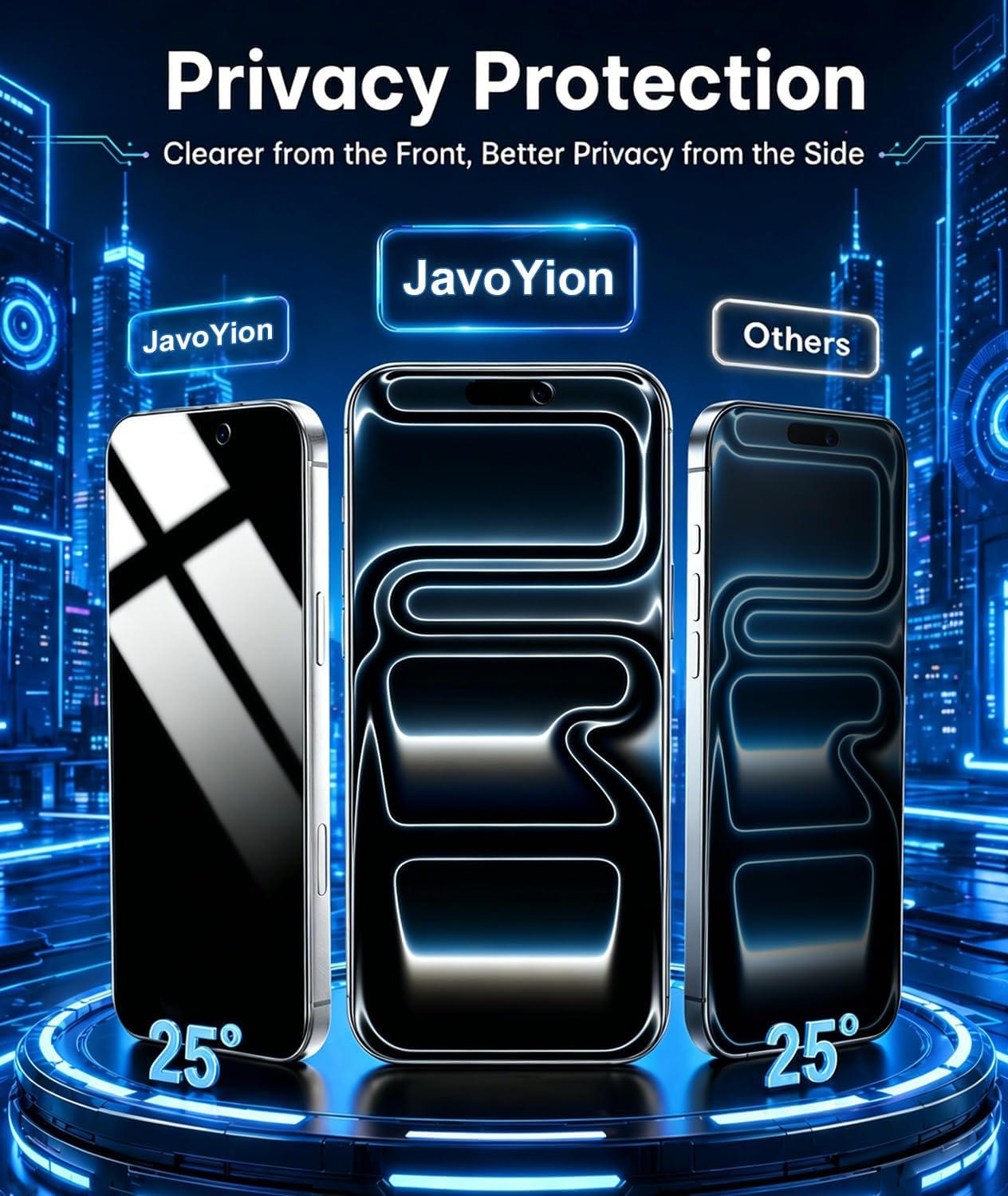 2 Pack for iPhone 17 Pro Max Privacy Screen Protector 6.9 inch, [25°Anti Spy][TOP 9H+ Hardness][12FT Drop Tested] Full Coverage Shatterproof Tempered Glass, Easy Installation, Sensitive Touch
