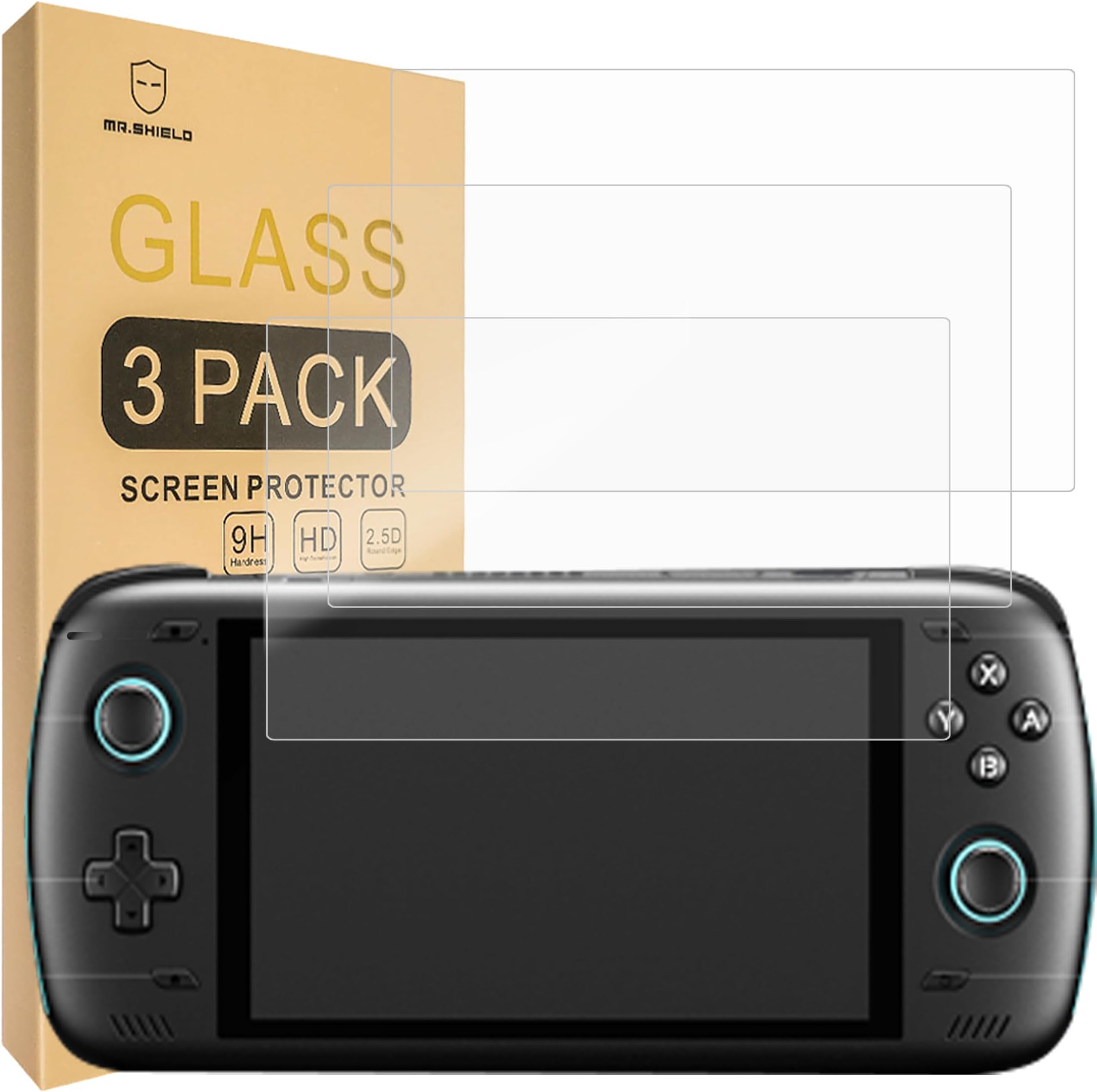 [3-Pack] Screen Protector For AYN Odin 2 / Odin2 [Tempered Glass] [Japan Glass with 9H Hardness] Screen Protector