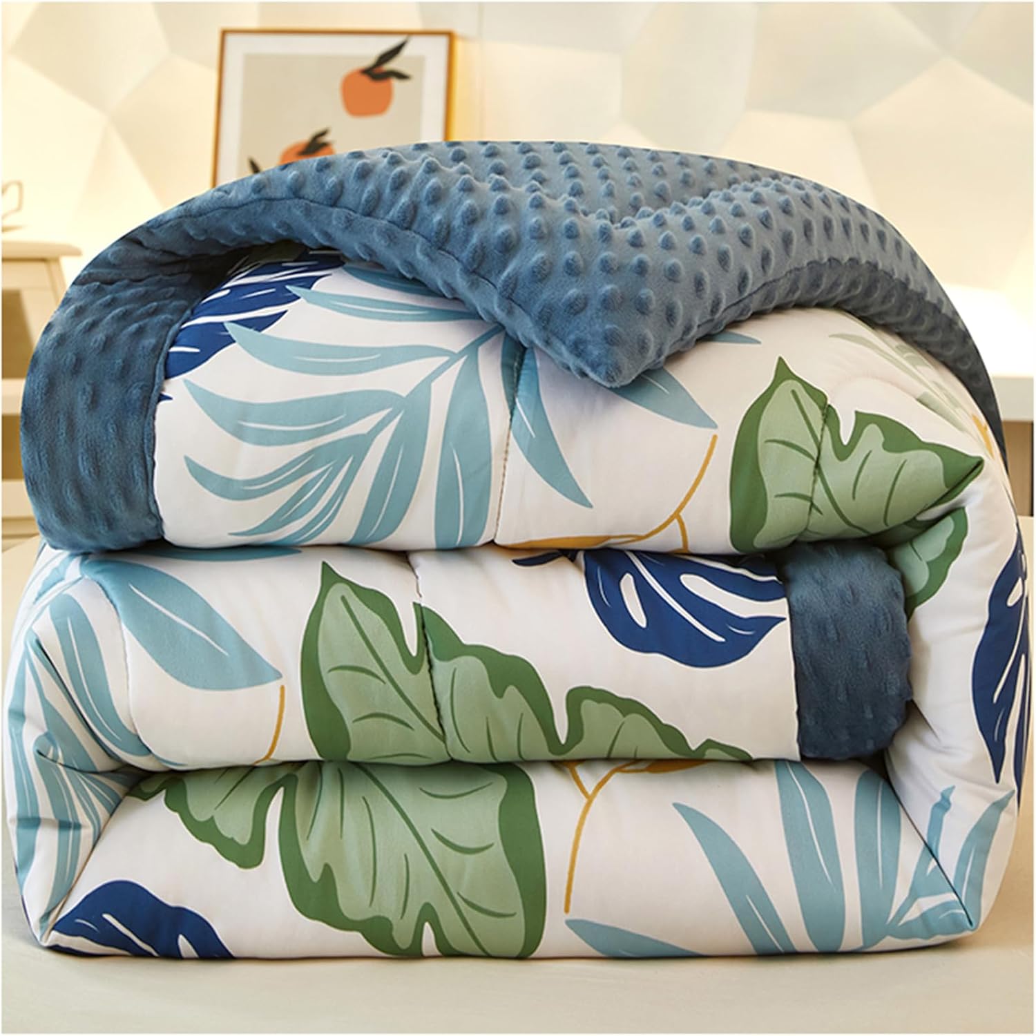 ZTGL Super Thickened Blanket, Lightweight Breathabl Velvet Quilt, Soft Fluffy 3D Three Dimensional Velvet Duvet, Autumn and Winter Warm Comforters Core,Flower r,150x200cm(2kg)