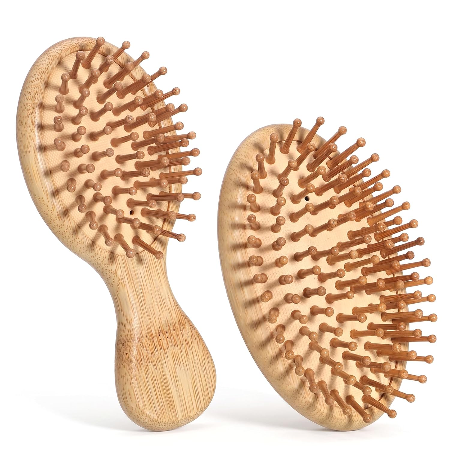 Bamboo Hair Brush for Hair Growth - Natural Wooden Brush