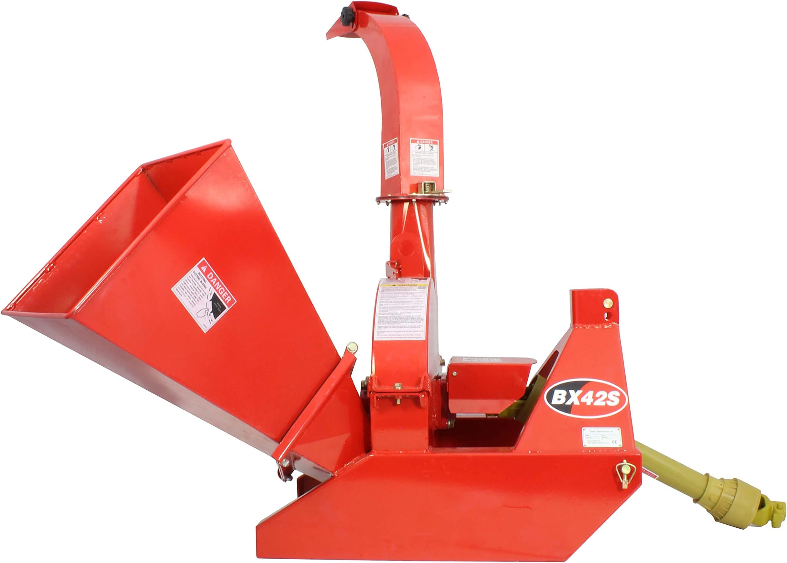 Titan Attachments Wood Chipper Shredder Mulcher 3-Point Attachment for Tractors Up to 40HP, Titan BX42 PTO 4" x 10"