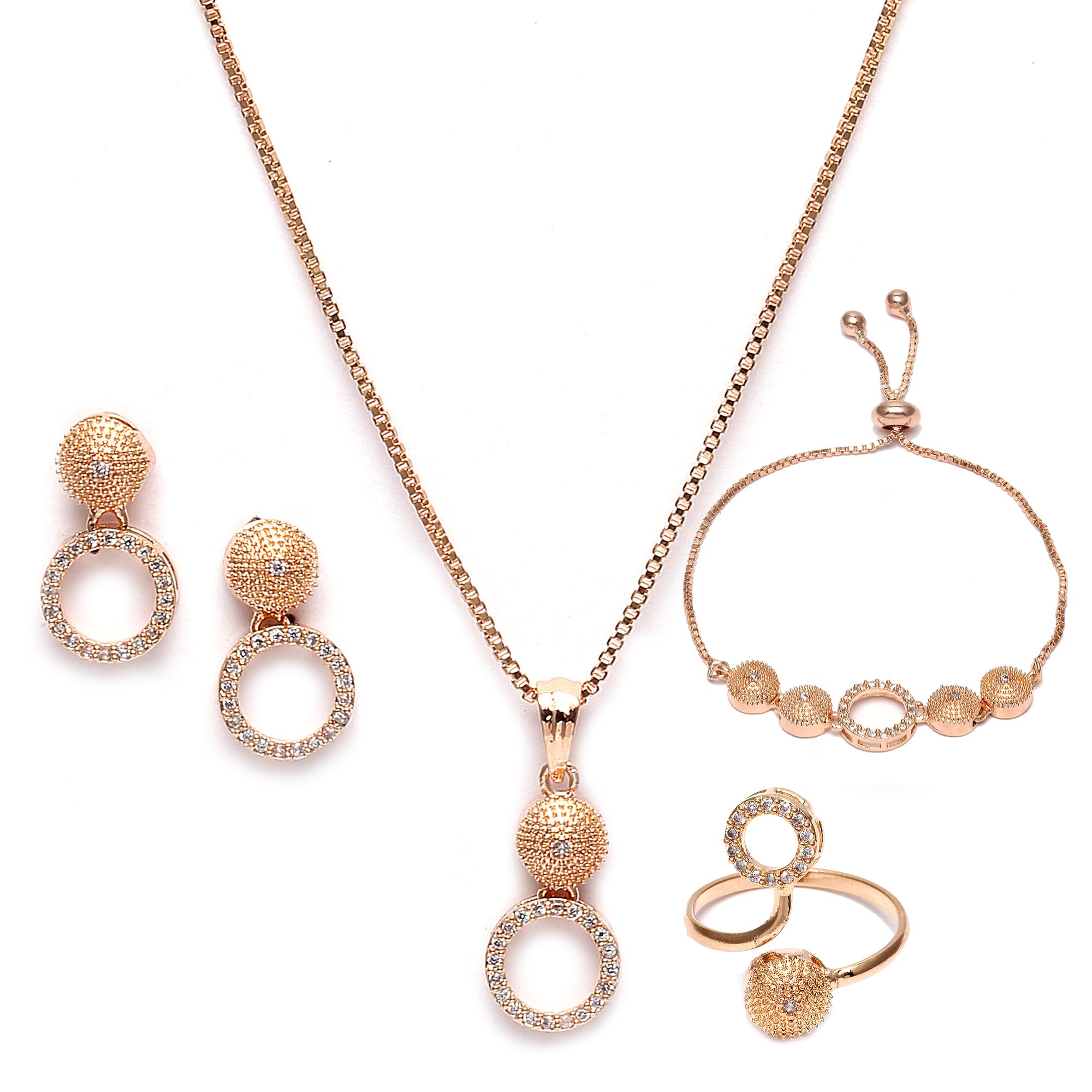 See full amazon price history chart for ZENEME Rose Gold-Plated White American Diamond studded Necklace, Earrings, Bracelet with Ring Jewellery Set for Girls and Women (Oval Shaped) ZENEME Rose Gold-Plated White American Diamond studded Necklace, Earrings, Bracelet with Ring Jewellery Set for Girls and Women (Oval Shaped) (B0C1VN7NQ5) Amazon Price History, Amazon Price Tracker