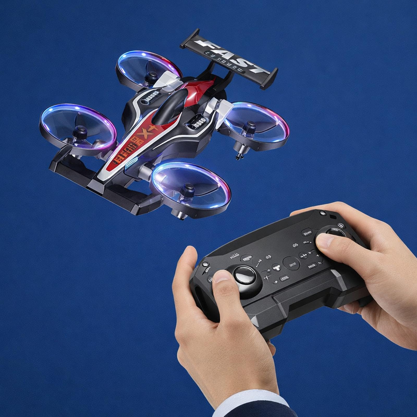 Aeroplano radiocomandato RC, Modello da Combattimento, per Hobby, Ideale per Ragazzi, Principianti e Bambini, Bianco