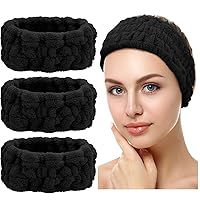 Vista 14 de Chuangdi Diadema de spa de 3 piezas para mujer, diadema de maquillaje facial, diadema de tela de toalla suave para lavar, máscara facial, regalos