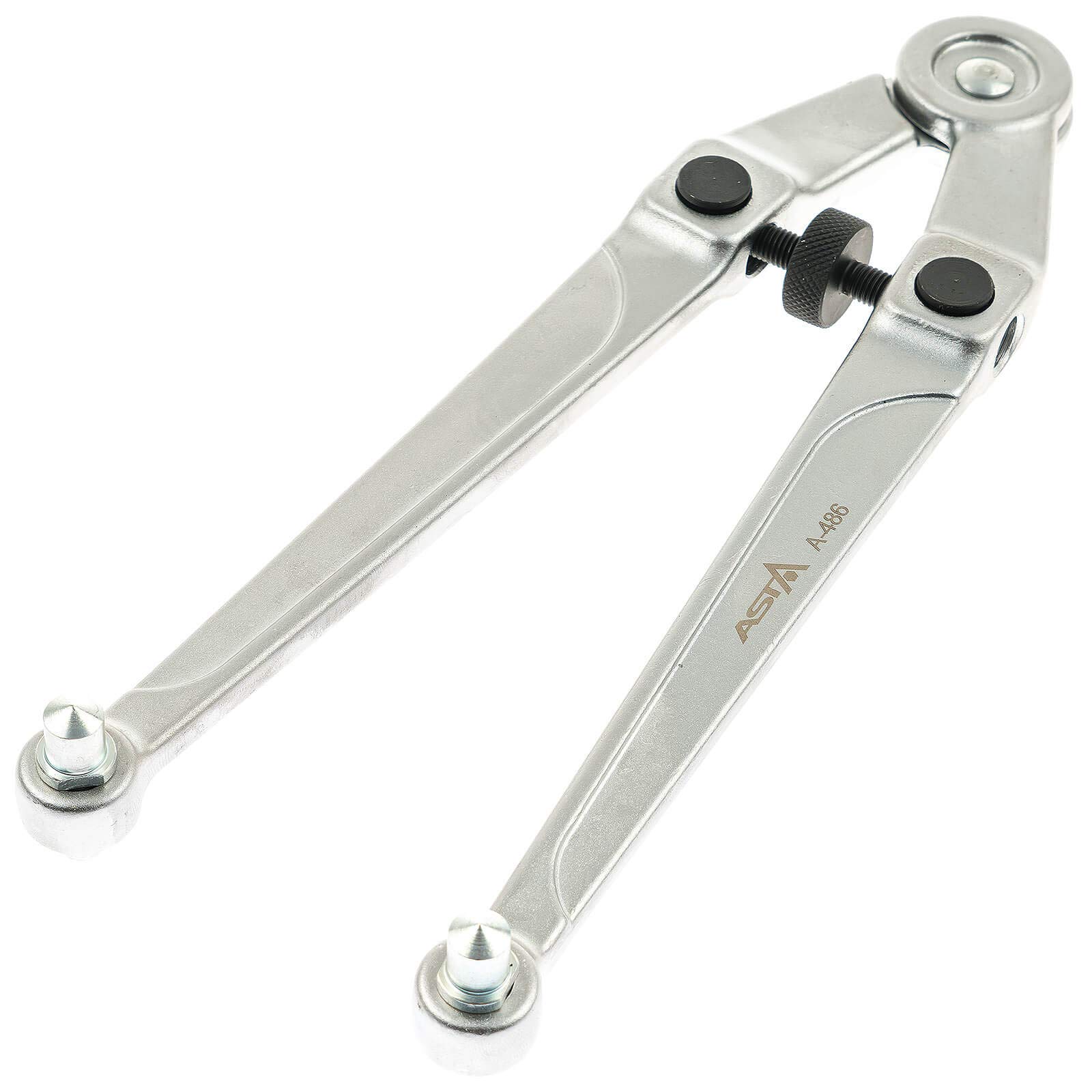 A-486 Juego con llave de pivotes ajustable y pares de pivotes, 10 piezas, 2,5 – 9 mm