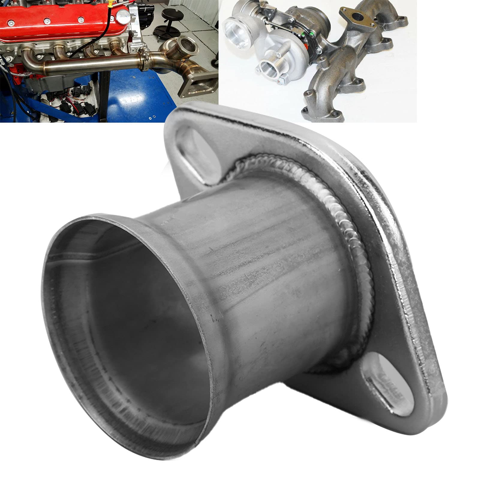 Megan Racing 2.5" Stainless Steel 2-Bolt Donut Gasket & Flange Adapter