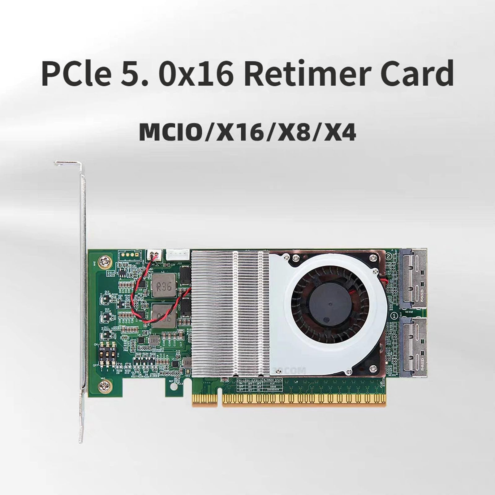 Scheda Retimer PCIe 5.0 X16 F Scheda Grafica GPU Equipaggiata Video Esterno Espansione Hard Disk Espansione Veloce Retimer Velocità