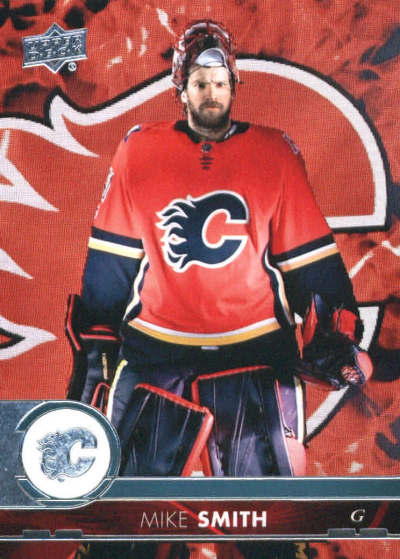 mike smith flames helmet 2017-18 Upper Deck Series 2 #279 Calgary Hockey Card : Collectibles & Fine Art Dallas Cowboys Motorcycle Helmet 68P Gentex Navy Helmet Color:Brunswick Green