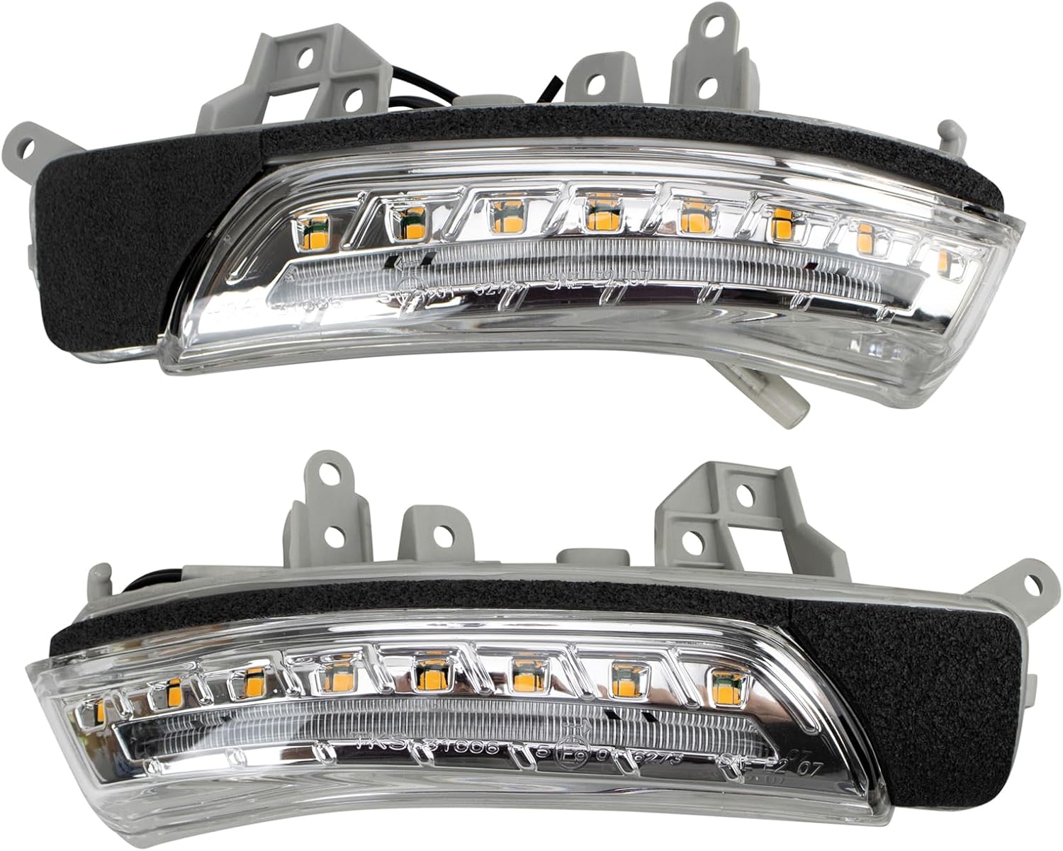 TRQ Mirror Turn Signal Set Driver and Passenger Side Compatible with 2012-2015 Scion iQ 2015 Toyota Prius 2015 Prius Plug-In TO2533108 TO2532108