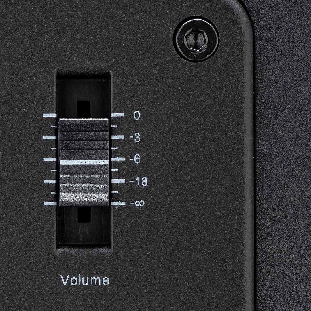 Fluid Audio F8S Subwoofer de studio actif (amplificateur de classe D 200W, réponse en fréquence 30-200Hz, compact et puissant, avec pédale de contrôle des basses),Noir
