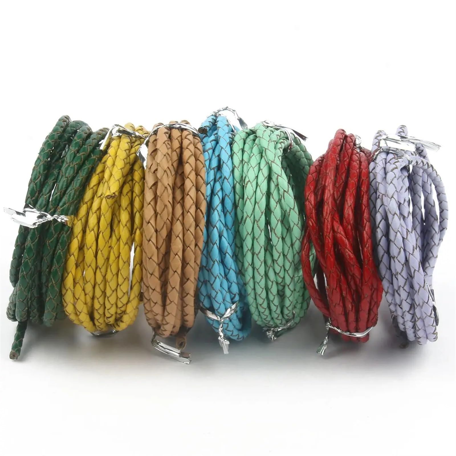 Cuerda trenzada de cuero PU for manualidades DIY