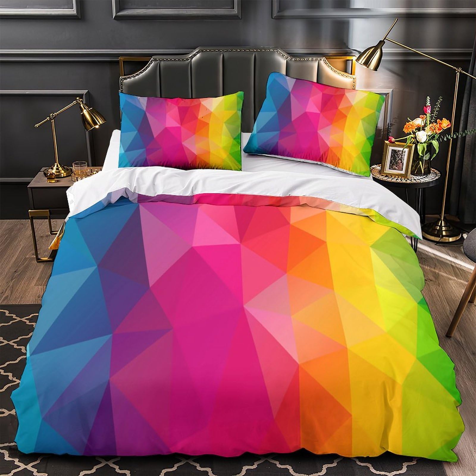 Housse de couette design abstrait moderne pour habiller la chambre des invités et de la famille