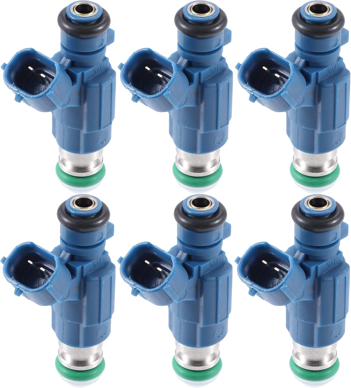 X AUTOHAUX 6 Pcs 16600-AA550 16600-AA500 Fuel Injector for Nissan GTR Safari Patrol Skyline R34 RB25DET 2.5L Turbo TB48DE