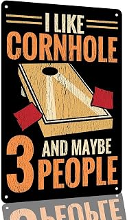 Cornhole Lover Funny Metal Sign 8 x 12 Inch