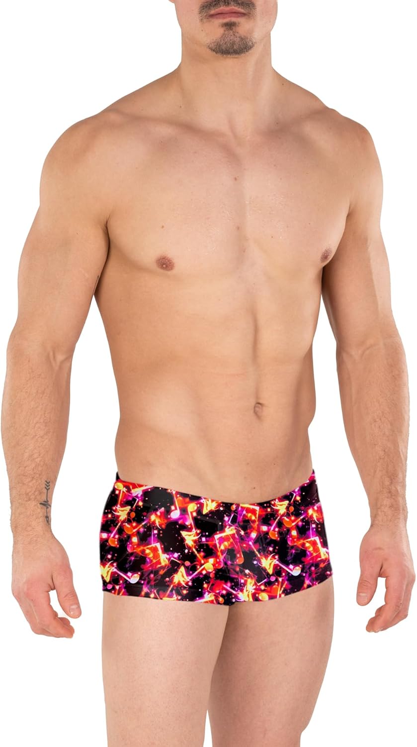 Gary Majdell Sport Mens Competition Style Boxer Brief Swimsuit with Front Pouch - Image 3