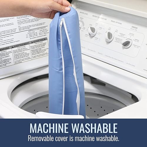 Miniatura 6 de DMI Almohada de espuma ligera y cómoda para el cuello y las piernas, para el hogar y los viajes, ideal para cuello, espalda y debajo de las