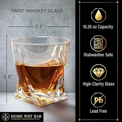 Miniatura 2 de Oakmont - Juego de vasos de whisky personalizados (producto personalizado)