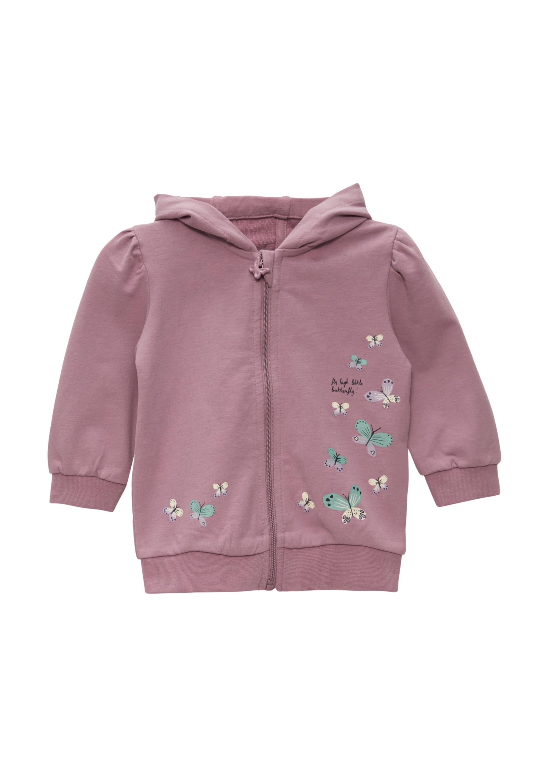 s.Oliver Unisex Baby 2149901 Sweatjacke mit Glitzerprint