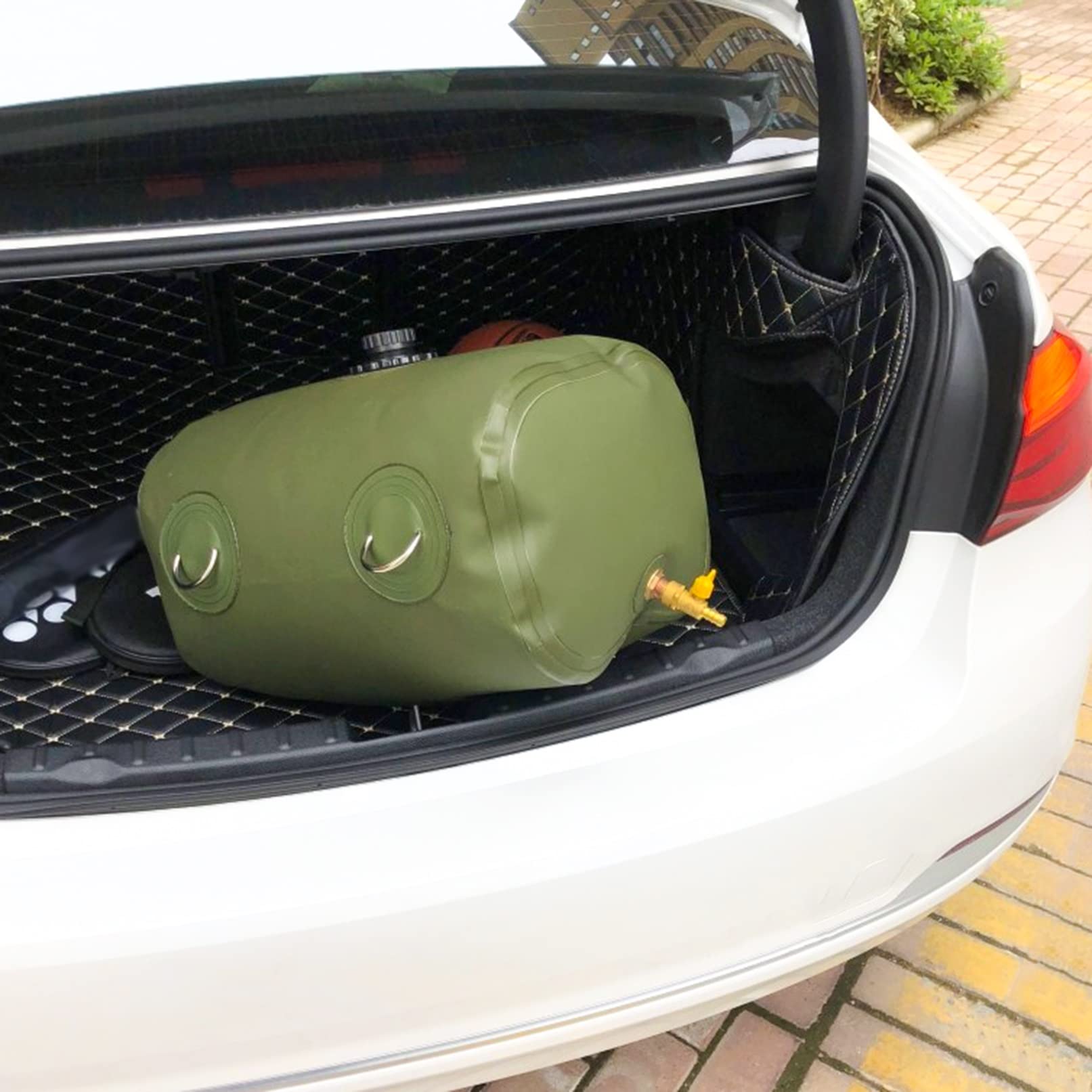 Faltbar Tragbar Kraftstoff Kanister Mit Ausgießer Tragbarer Kraftstofftank benzinkanister Kraftstoffkanister Reservekanister Ölfass Dieselkanister für Auto Motorrad TPU wasserkanister (Size : 40l)