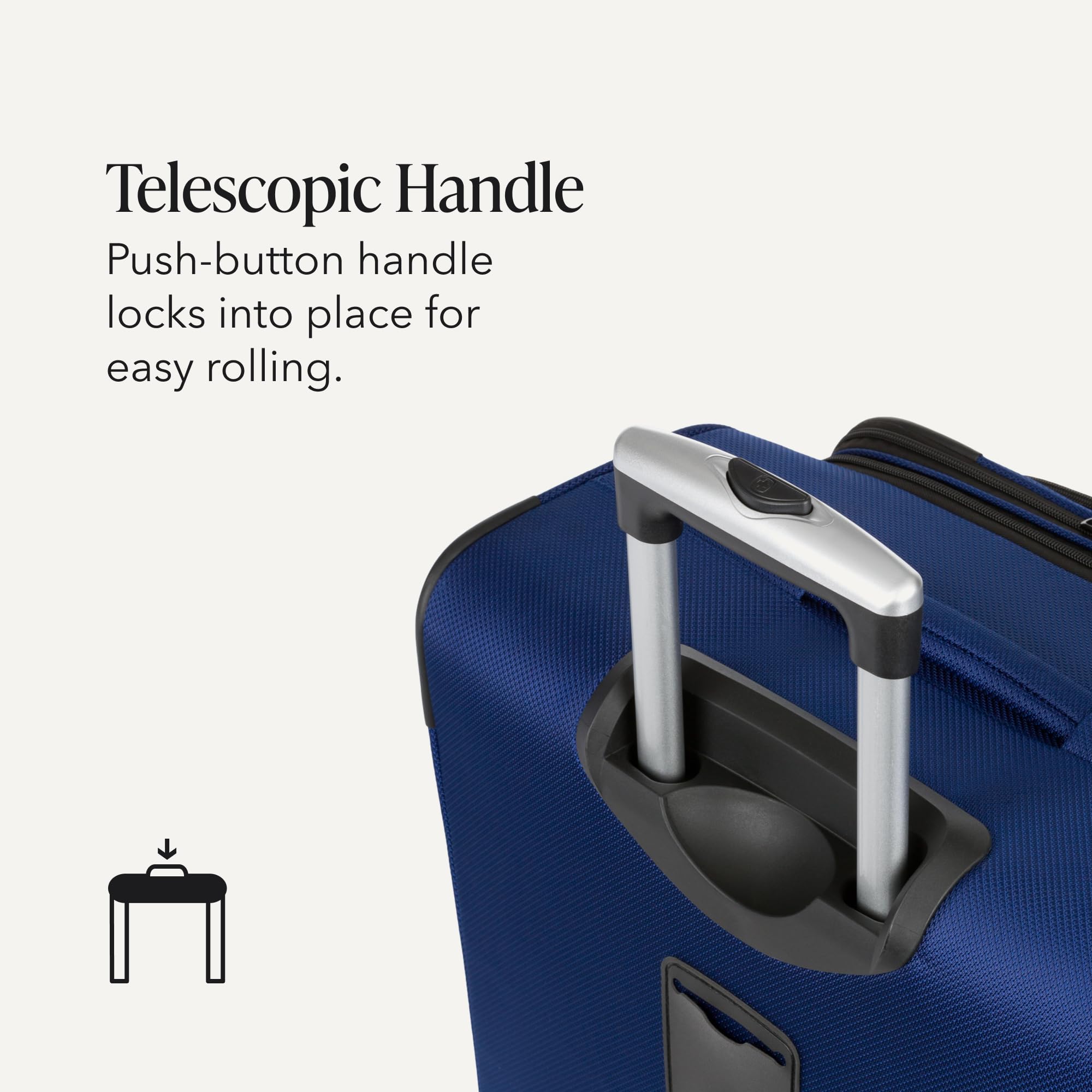 SWISSGEAR Sion Softside Expandable Spinner Luggage Durable Lightweight Travel Suitcase, Blue, 2-Piece Set (Carry-On/Large) view 8