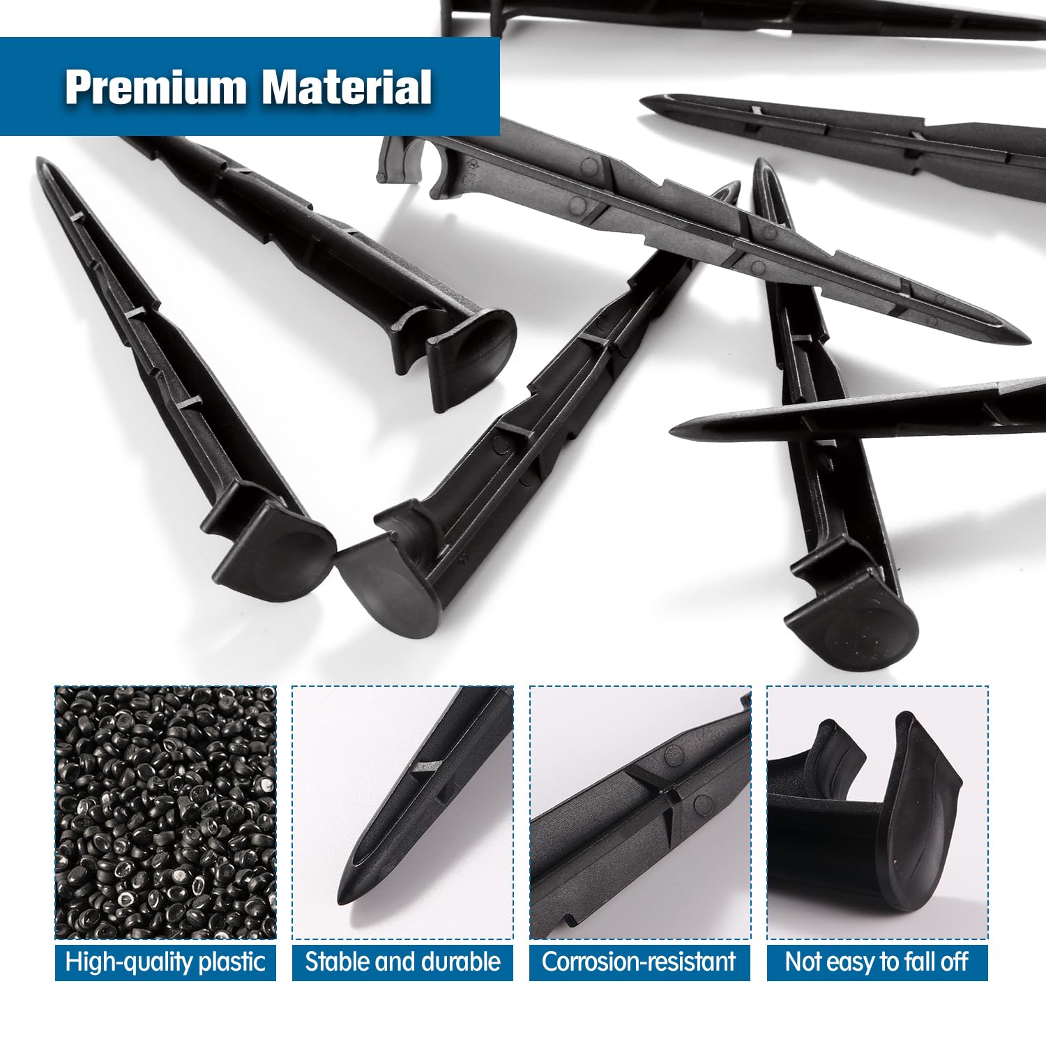 VooGenzek 20 Pièces Piquets De Support De Tuyau D'Irrigation 16mm - Supports D'Arrosage Goutte à Goutte Pour Jardin