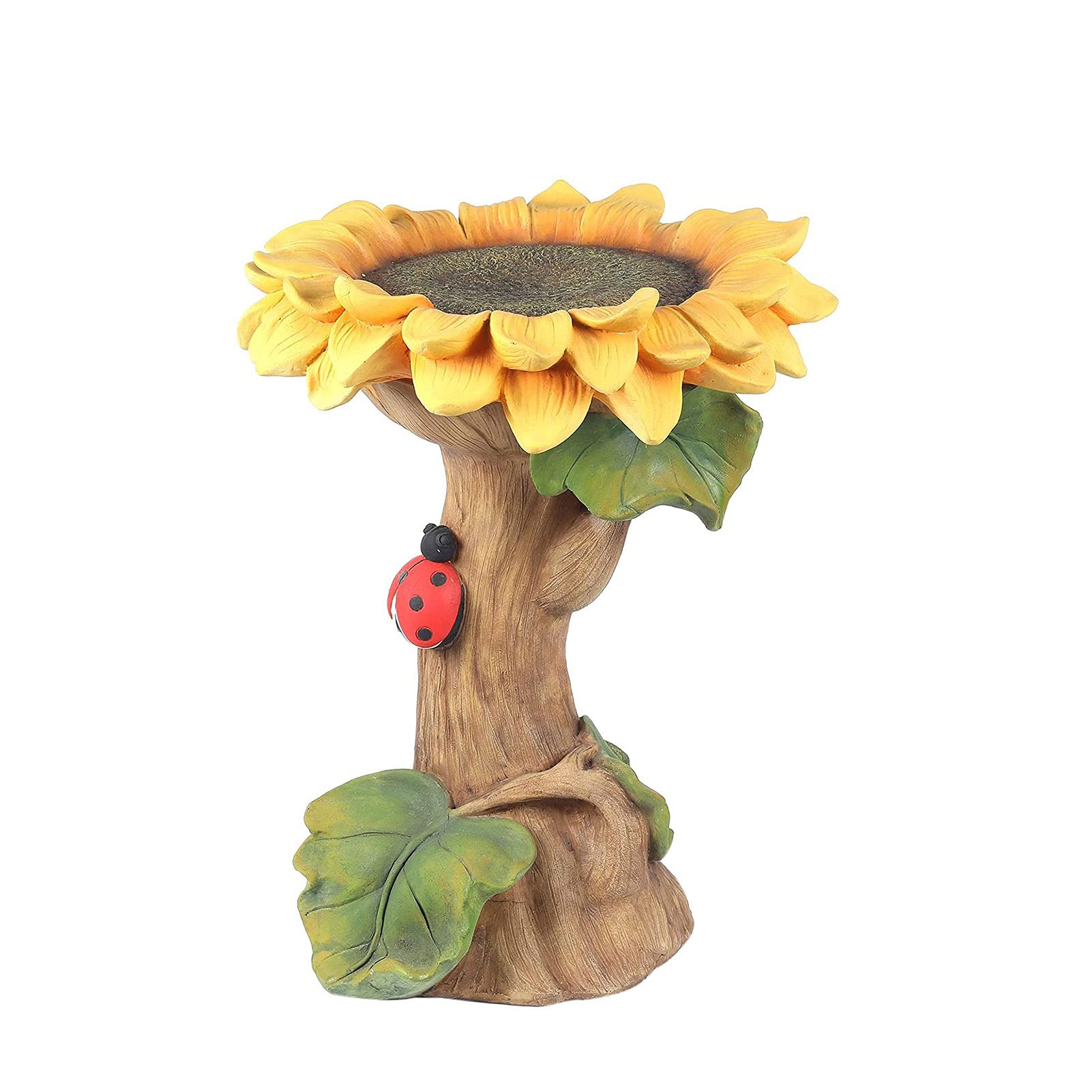 CTRLZS Sunflower Bird Bath Garden Decoration Outdoor Yard Lawn Decor Art Ornaments