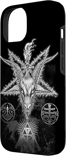 Miniatura 5 de Funda gótica atea para iPhone 13 Pro Max Baphomet Occult Sigil Pagan Satanic Lucifer 666