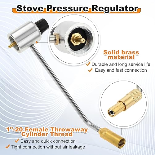 Miniatura 2 de Lemfema Regulador de gas propano 5430 Reemplazo del regulador de presión de la estufa para estufas de propano Coleman, accesorios de regulador de